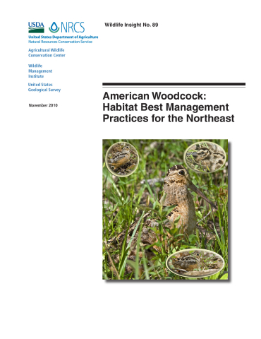 American Woodcock: Habitat Best Management Practices for the Northeast