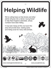 Helping Wildlife sign
